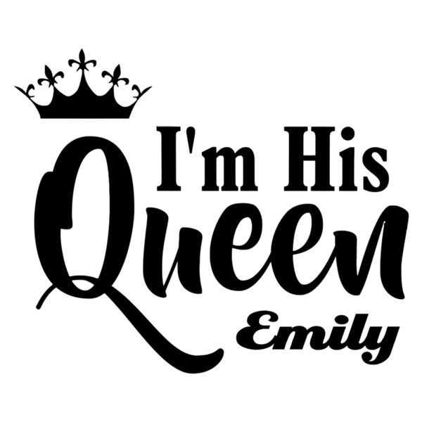 Couple Customize Designs - I'm His Queen - KQ01-G Thumbnail