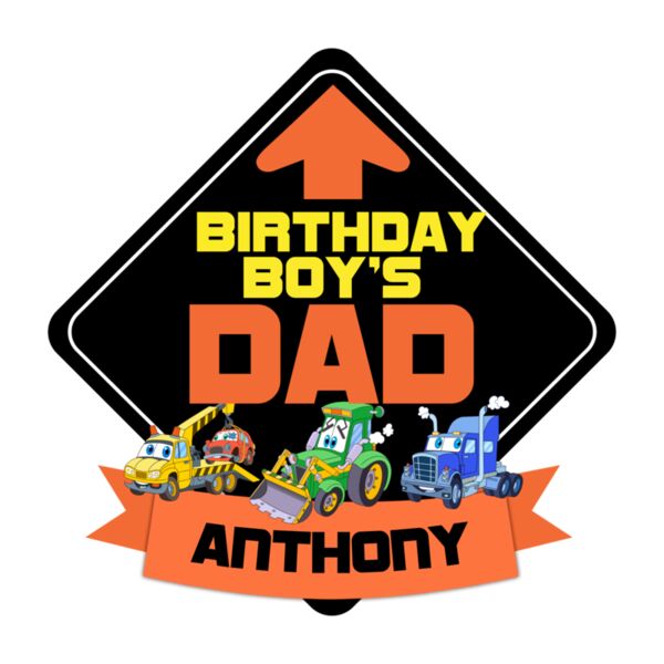 Family - Customizable Design - Birthday - Sign Board - Dad - BDAY05-DAD Thumbnail