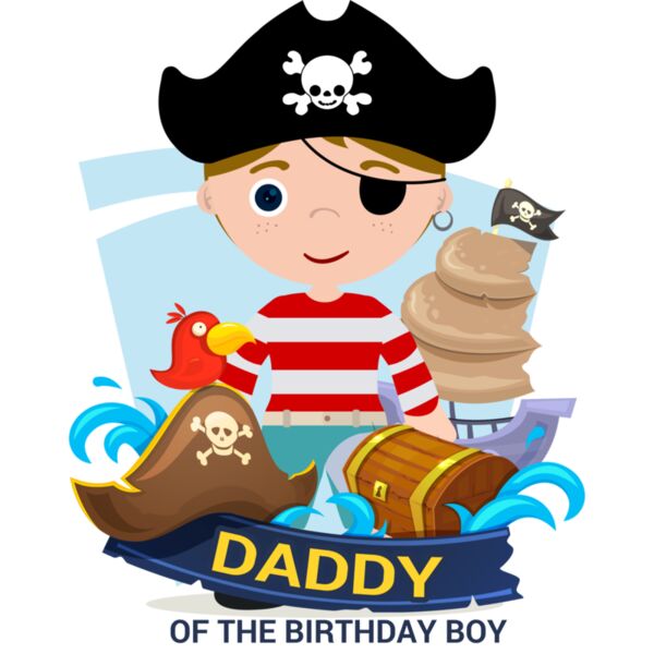 Family - Customizable Design - Birthday - Pirate - Dad - BDAY06-DAD Thumbnail