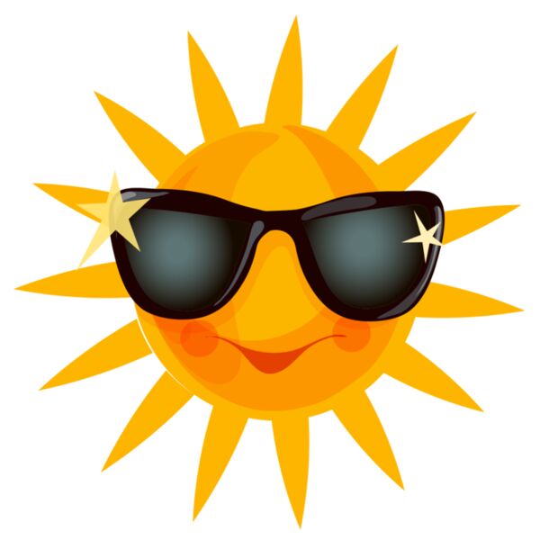 Summer Sticker - Sun with Shades - VSS3 Thumbnail