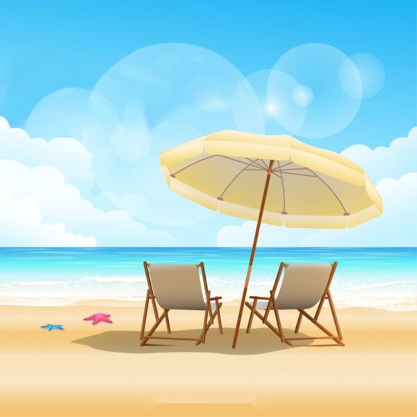 Summer Background Pattern - Shining White Sand in a Beach - VSP23 Thumbnail