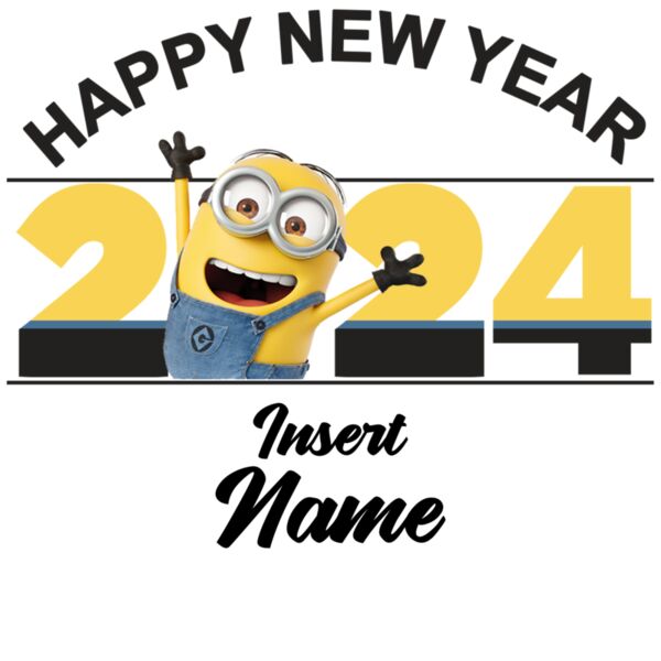 Minions Design - New Year 2024, Changeable Name and Color - CCS-10 Thumbnail