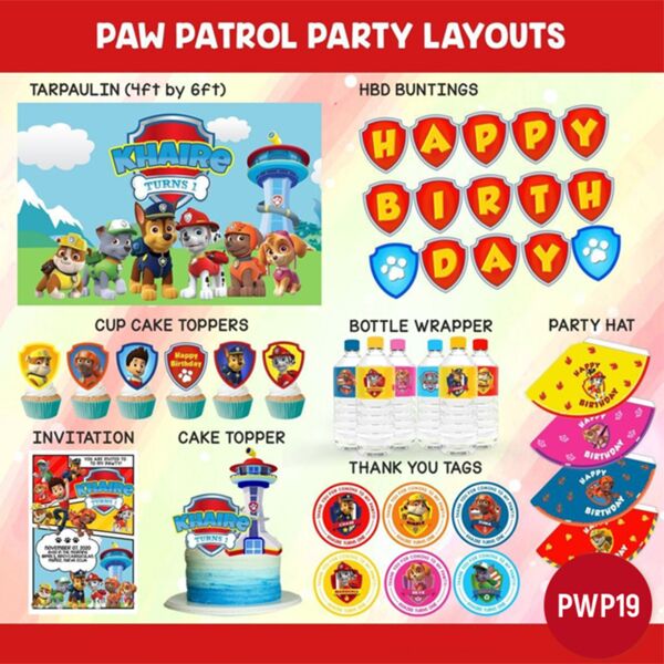 Paw Patrol Party Layouts Thumbnail