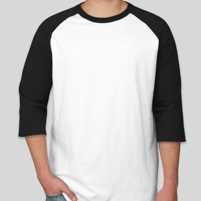 Raglan 3/4 Roundneck Shirt (White Body) Thumbnail