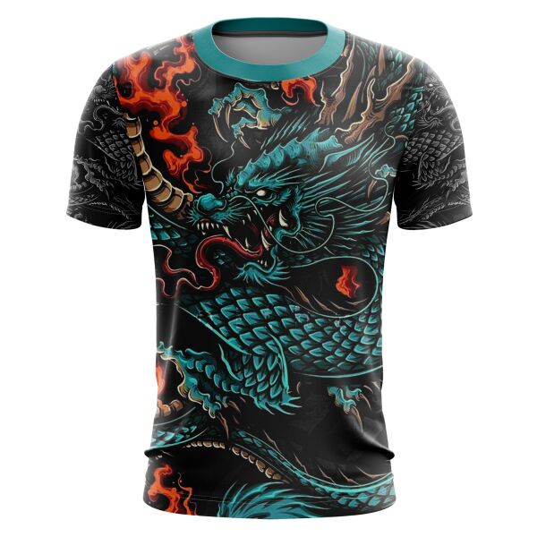 Dragon Design Full Print Roundneck Shirt Thumbnail