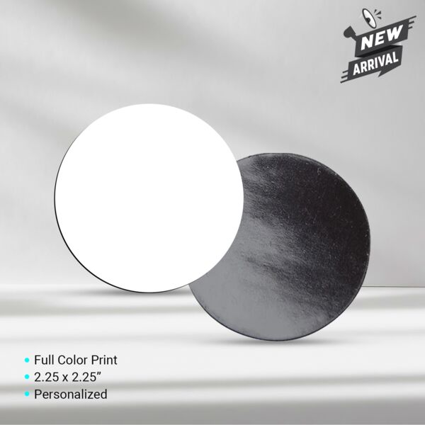 Aluminum Ref Magnet Round Thumbnail