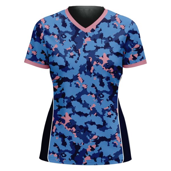 V-neck Volleyball Jersey Full Print Sublimation Thumbnail