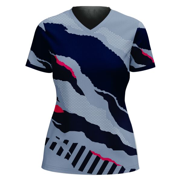 V-neck Volleyball Jersey Full Print Sublimation Thumbnail
