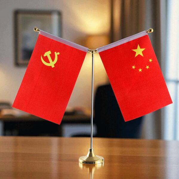 Y-Shape Flag Pole with Holder Gold Thumbnail