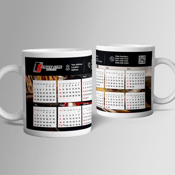 11oz Mug with Calendar Thumbnail