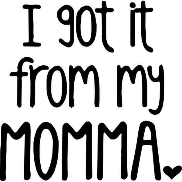 I got it from my Momma ♥, Mother's Day, Mother, MOM - MC08-KID Thumbnail