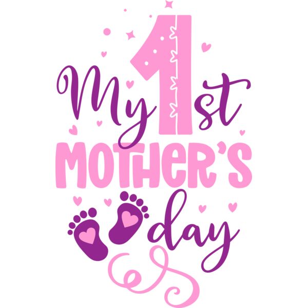 My 1st MOTHER'S day, Mother's Day, MOM - OMD-1P Thumbnail