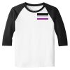 Raglan 3/4 Roundneck Shirt (White Body) Thumbnail