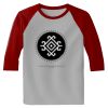 Raglan 3/4 Roundneck Shirt (Gray Body) Thumbnail