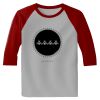 Raglan 3/4 Roundneck Shirt (Gray Body) Thumbnail