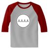 Raglan 3/4 Roundneck Shirt (Gray Body) Thumbnail