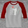 Raglan 3/4 Roundneck Shirt (Gray Body) Thumbnail