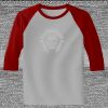 Raglan 3/4 Roundneck Shirt (Gray Body) Thumbnail