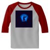 Raglan 3/4 Roundneck Shirt (Gray Body) Thumbnail