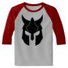 Raglan 3/4 Roundneck Shirt (Gray Body) Thumbnail