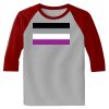 Raglan 3/4 Roundneck Shirt (Gray Body) Thumbnail