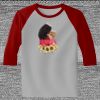 Raglan 3/4 Roundneck Shirt (Gray Body) Thumbnail