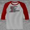 Raglan 3/4 Roundneck Shirt (Gray Body) Thumbnail