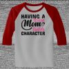 Raglan 3/4 Roundneck Shirt (Gray Body) Thumbnail