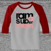 Raglan 3/4 Roundneck Shirt (Gray Body) Thumbnail