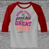 Raglan 3/4 Roundneck Shirt (Gray Body) Thumbnail