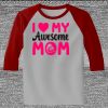 Raglan 3/4 Roundneck Shirt (Gray Body) Thumbnail