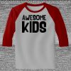 Raglan 3/4 Roundneck Shirt (Gray Body) Thumbnail