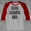 Raglan 3/4 Roundneck Shirt (Gray Body) Thumbnail