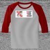 Raglan 3/4 Roundneck Shirt (Gray Body) Thumbnail