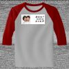 Raglan 3/4 Roundneck Shirt (Gray Body) Thumbnail