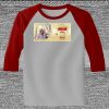 Raglan 3/4 Roundneck Shirt (Gray Body) Raglan 3/4 Roundneck Shirt (Gray Body) Thumbnail